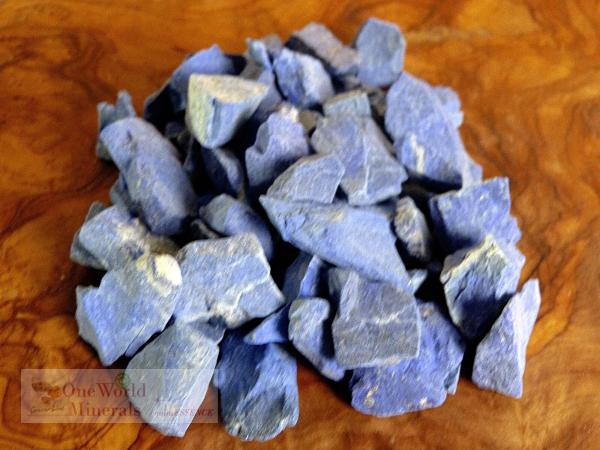 "Aufrichtigkeit,Würde,Lapislazuli" - quintESSENCE Wassersteine im Organza-Beutel